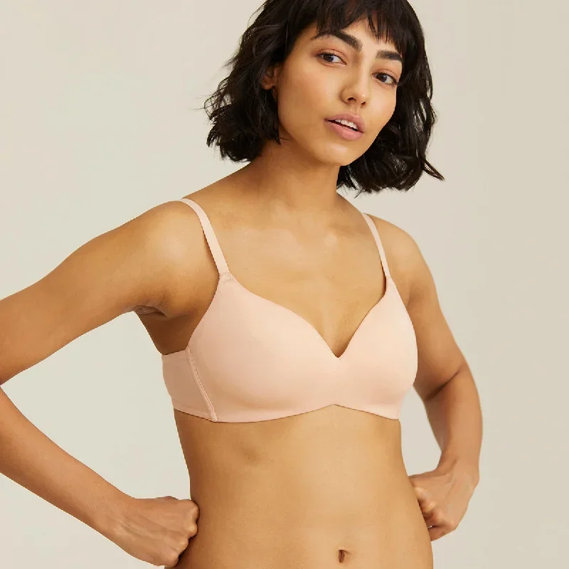 Modal Akin to Skin Padded Wireless T-Shirt Bra 3/4th Coverage - Nude NYB013