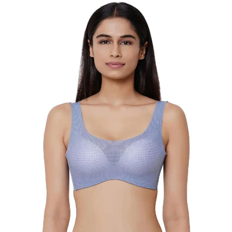 Aura Padded Non-Wired Full Cup T-Shirt Bra - Blue