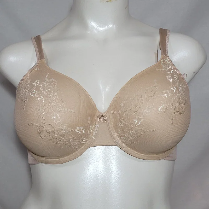 Bali DFD653 Lace Desire Full Coverage Underwire Bra 34C Nude