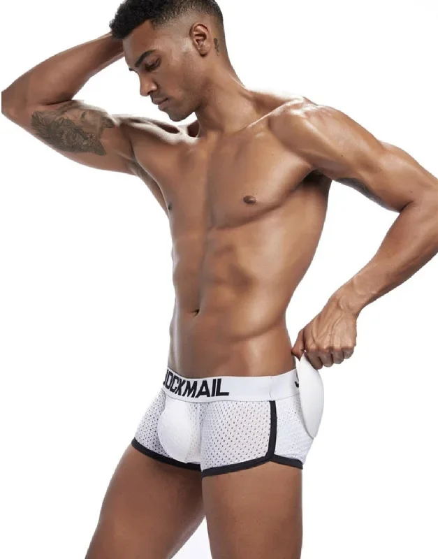 Boxer Jockmail con Aumento - Blanco