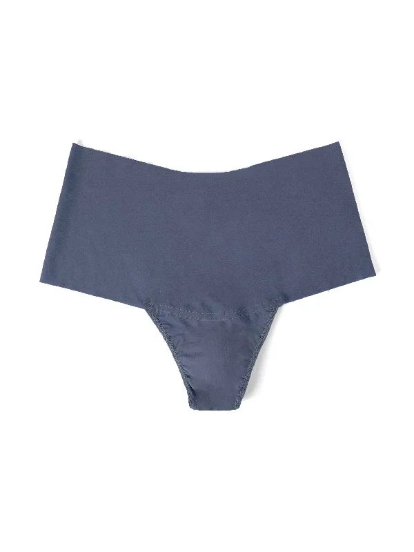 BreatheSoft™ High Rise Thong Granite Grey