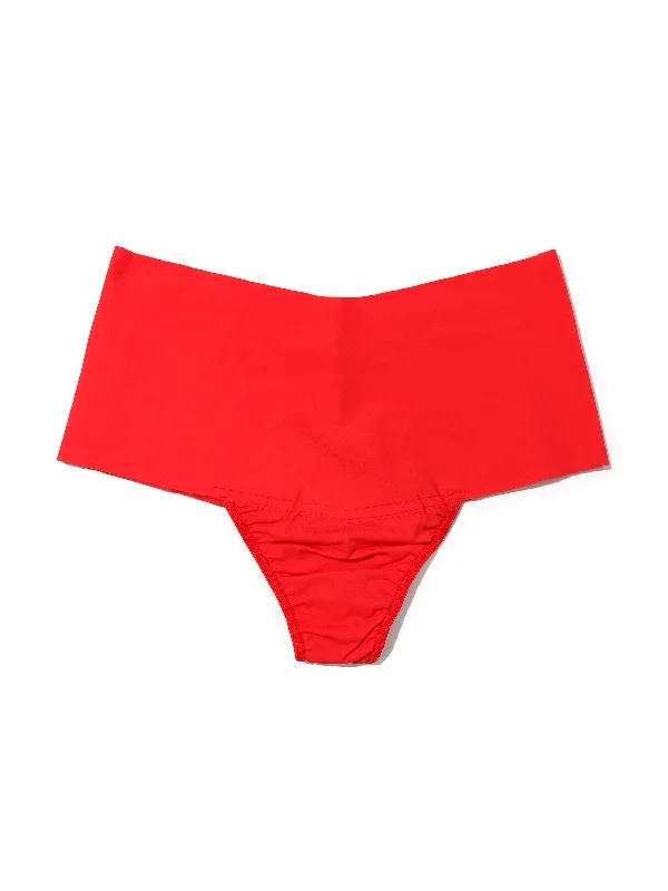 BreatheSoft™ High Rise Thong Sleigh Queen Red