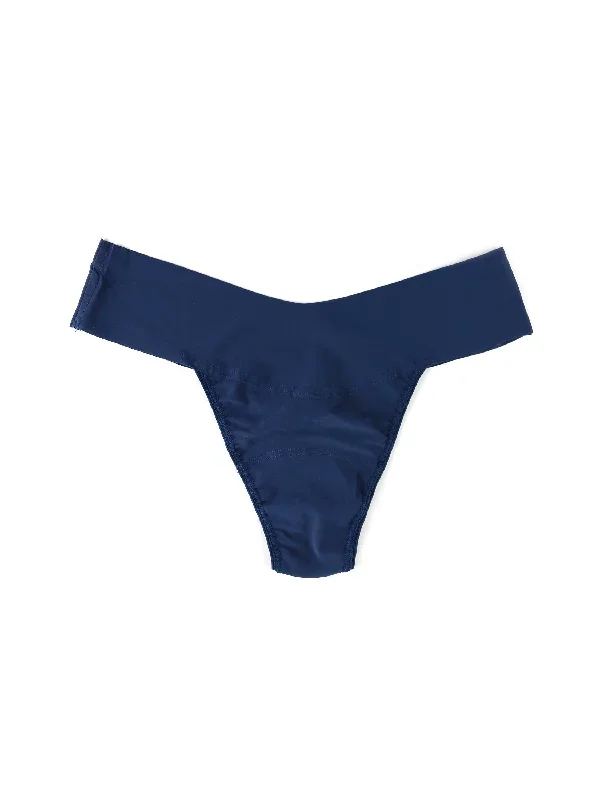 BreatheSoft™ Natural Rise Thong Nightshade Blue