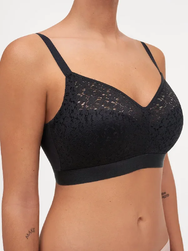 Chantelle Norah Comfort Supportive Black Wireless Bra 13F8