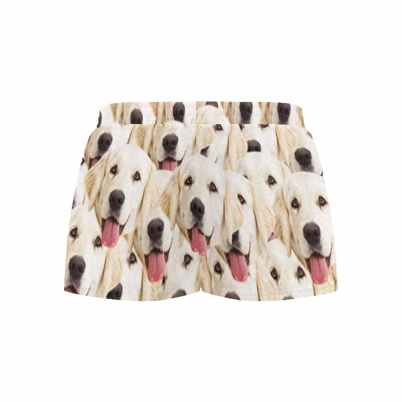 custom-face-womens-pajama-shorts-personalized-pet-photo-sleepwear-shorts