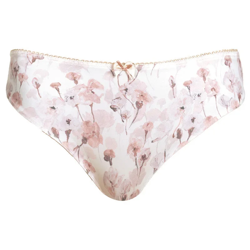 Alicia Ivory Floral Thong - Fantasie