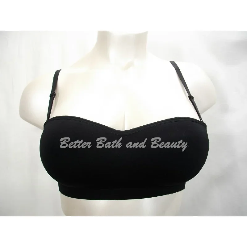 Gilligan OMalley Seamless Bandeau Convetible Wire Free Bra Bralette XS X-SMALL Black