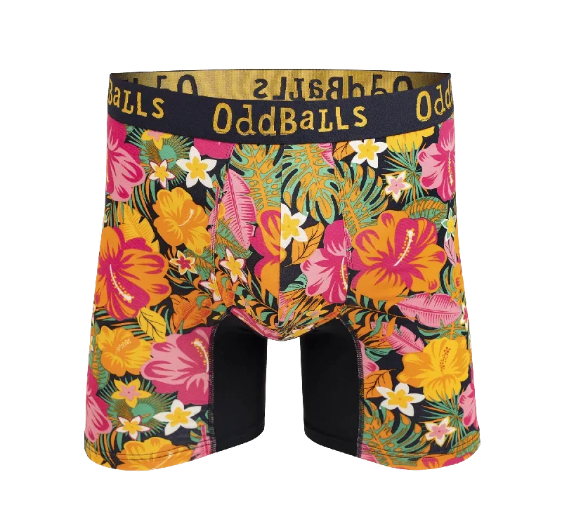 Hibiscus - Mens Bamboo Boxer Shorts