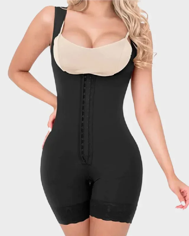 SheCurve Lace Butt Lifter Open Bust Bodysuit