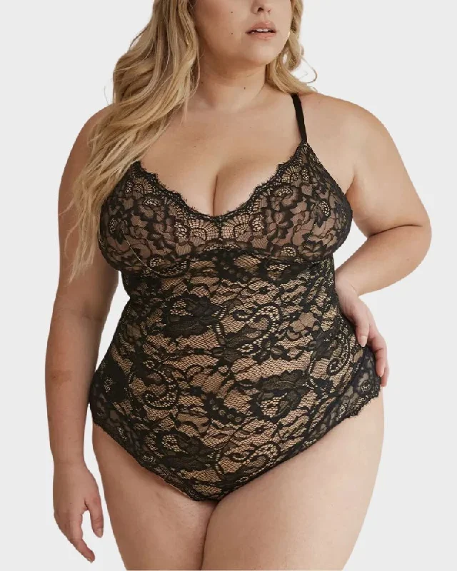 SheCurve Lace Smooth Shapewear Bodysuit