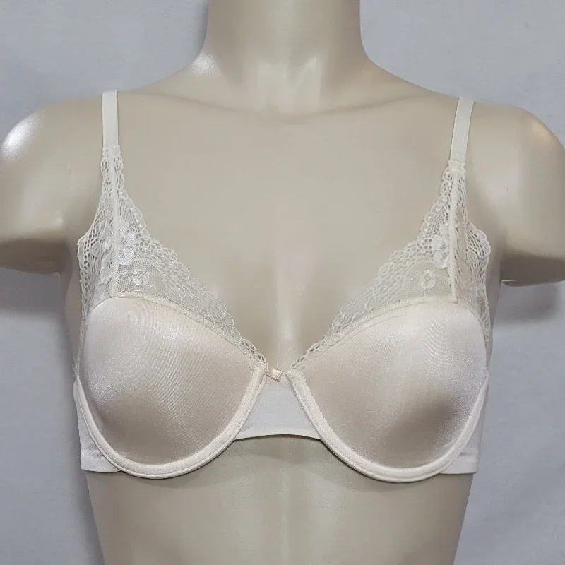 Lily Of France 2177175 Extreme Lacy Looks Lightly Lined UW Bra 36B Ivory NWT