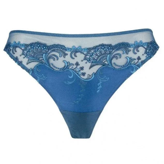 Lise Charmel Splendeur Soie Thong ACC0080 in Splendeur Cyan