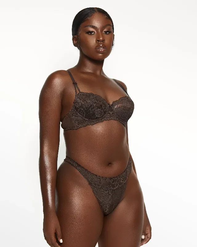 Love, Vera Nude Bra & Panty Set Dark Cocoa