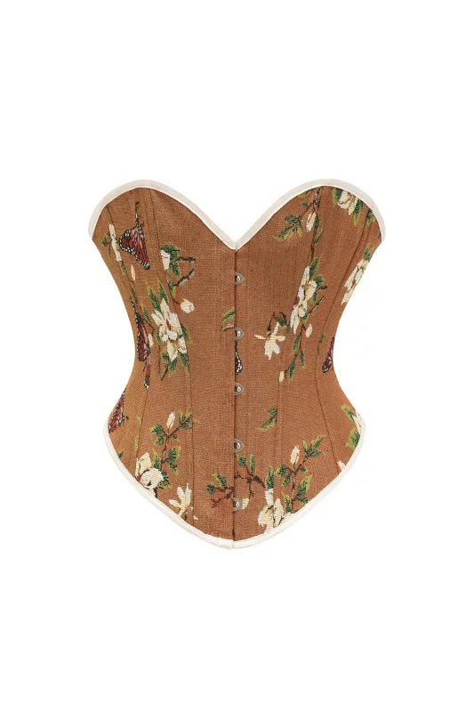 Floral Pattern Corset Top