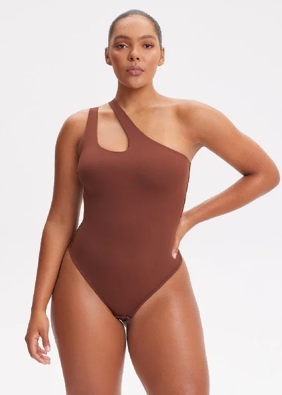 One-shoulder Strap Shapewear Bodysuit