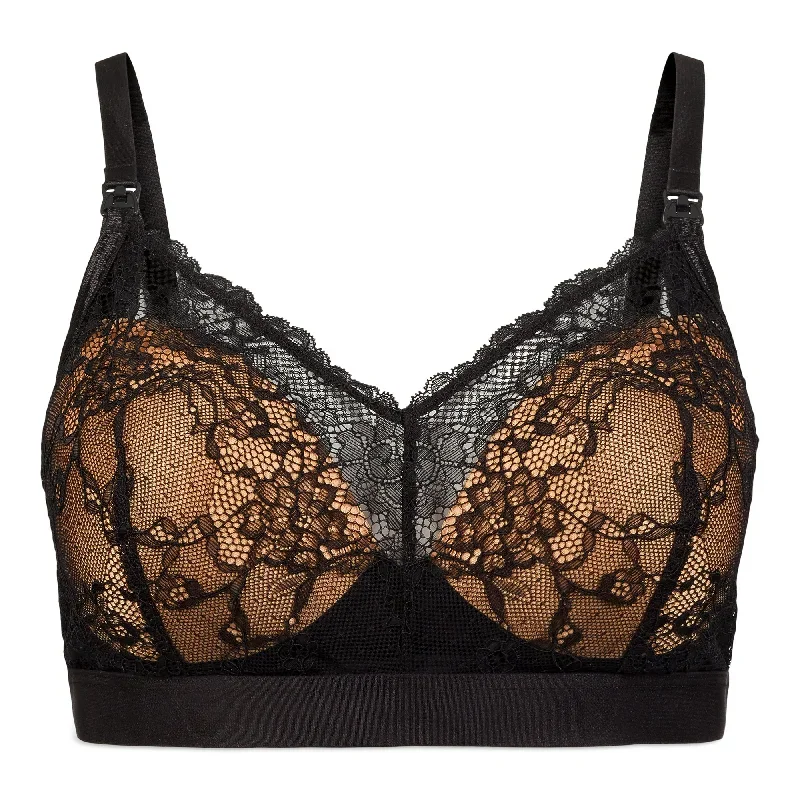 Ooh La La Nursing Bralette (Black/Nude)