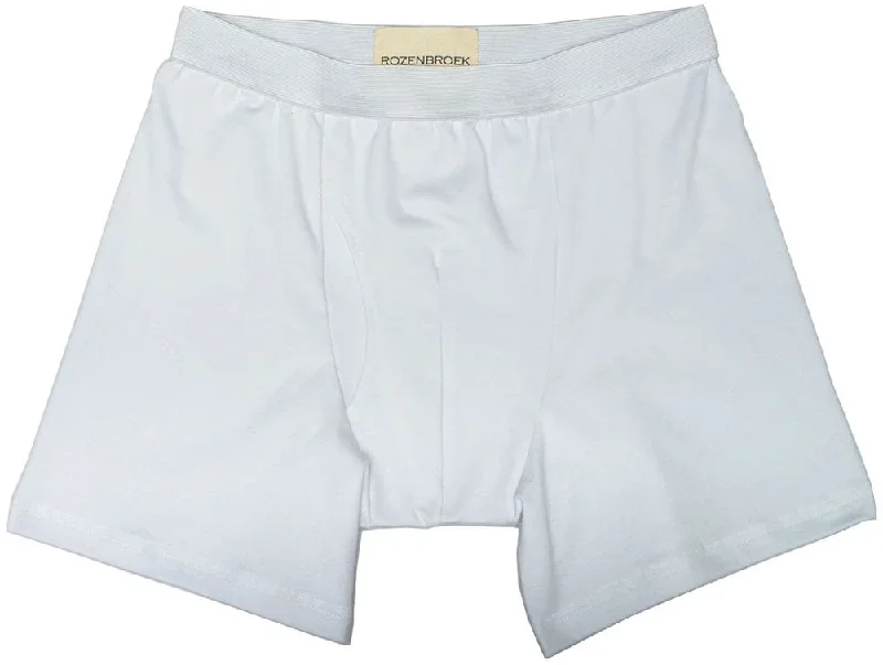 Organic Bamboo Jersey Boxer-Short in White