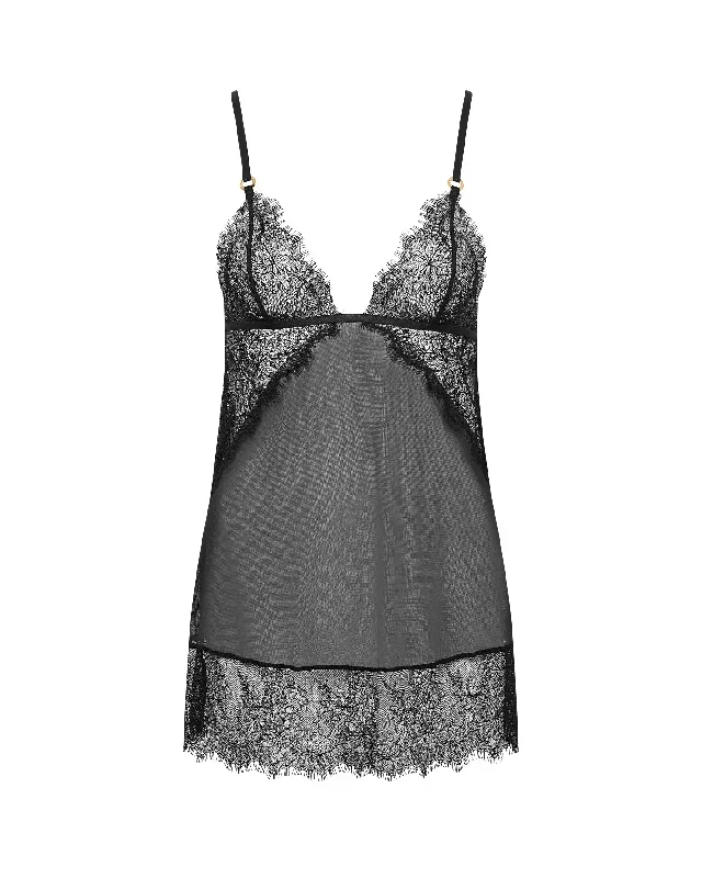 peony-short-chemise-and-thong-set-black