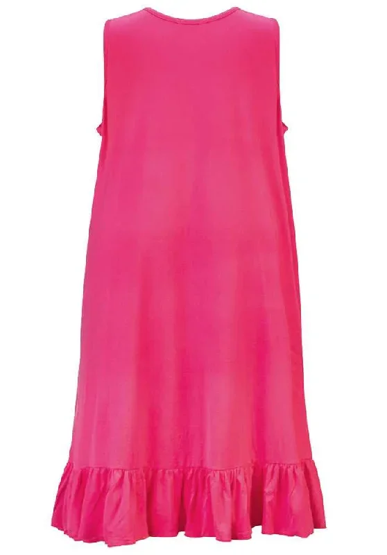 plus-size-long-nightdress-fushia