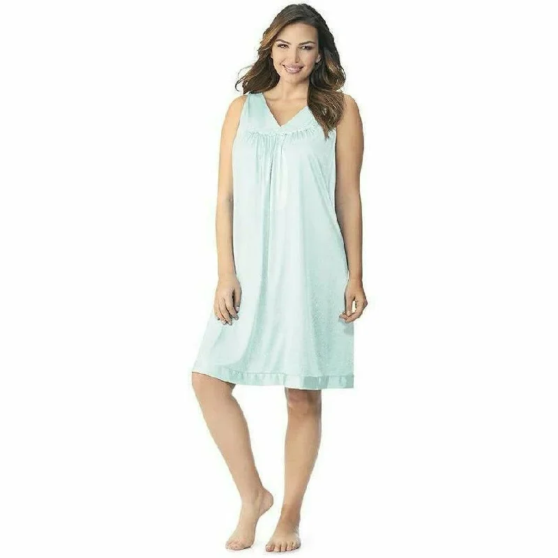 Plus Size Short Sleeveless Nightgown