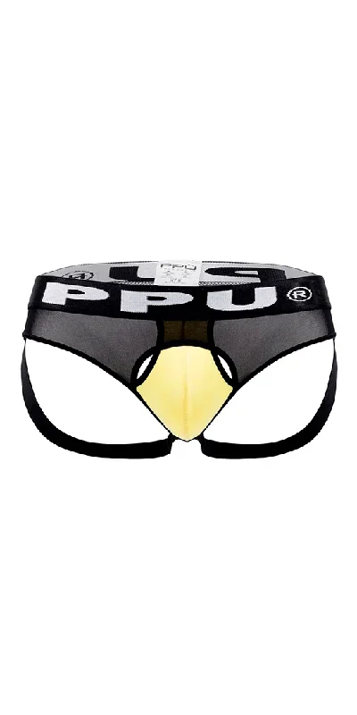 Ppu 2307 Ball Lifter Jockstrap Yellow