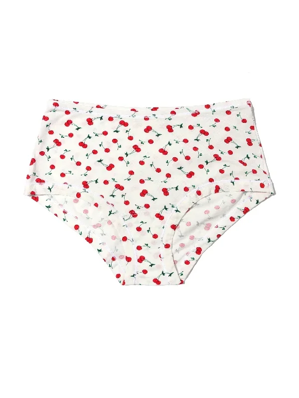 Printed PlayStretch™ Boyshort  Cherry On Top