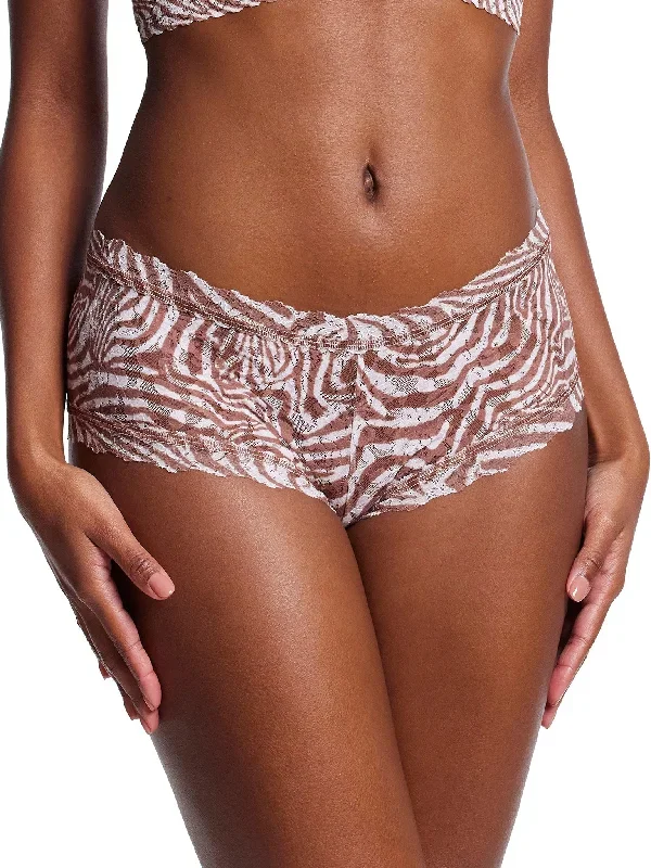 Printed Signature Lace Boyshort Hide And Seek