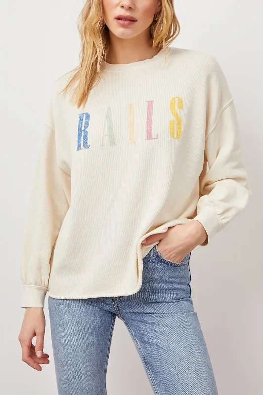 RAILS SIGNATURE SWEATSHIRT - IVORY