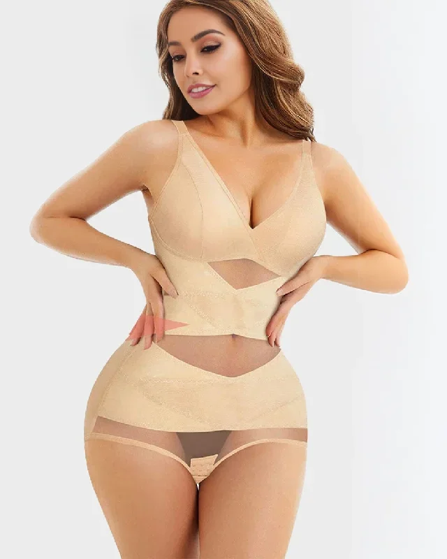 SheCurve V Neck Mesh Breathable Shapewear