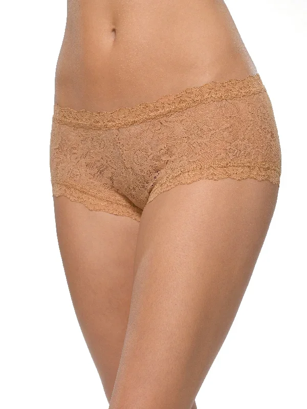 Signature Lace Boyshort Sun Tan Beige