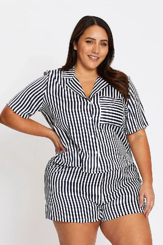 stripe-plus-satin-button-top-and-shorts-pyjama-set-cnw1204-35zb-1