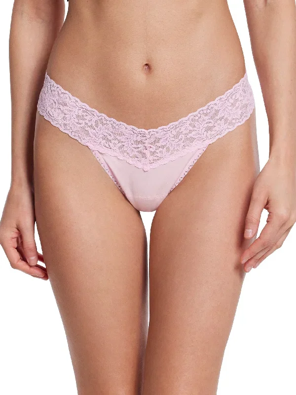 Supima® Cotton Low Rise Thong Bliss Pink