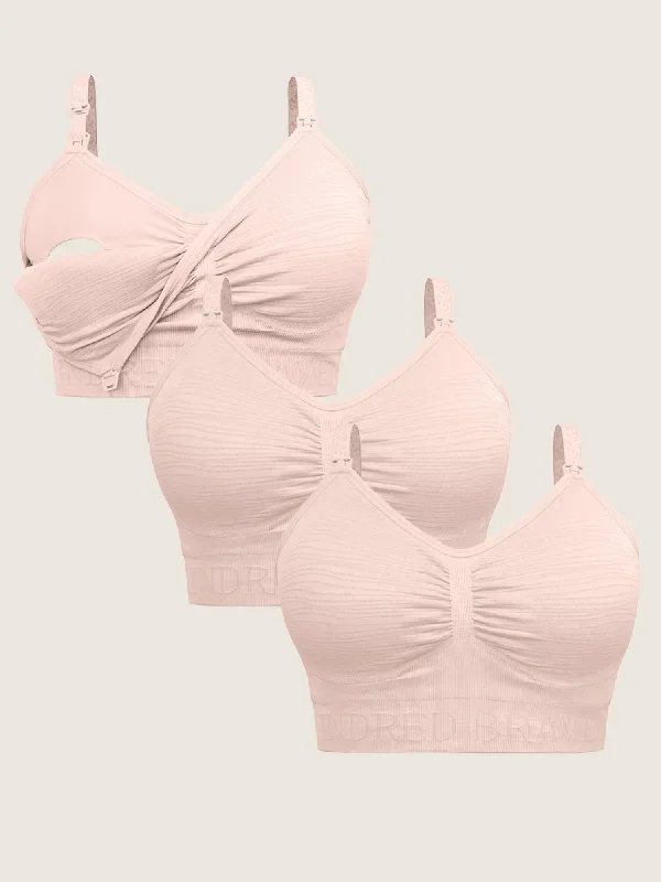 Wash Wear Spare Pumping Bra Pack | Pink Heather