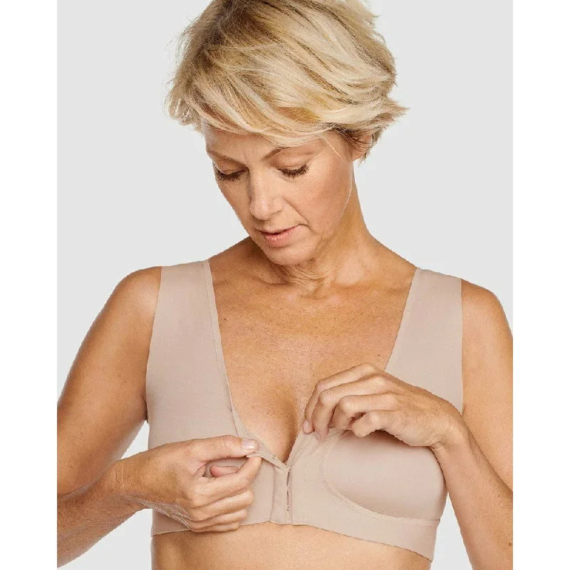 Wellness Cotton Wirefree Front Close Bra