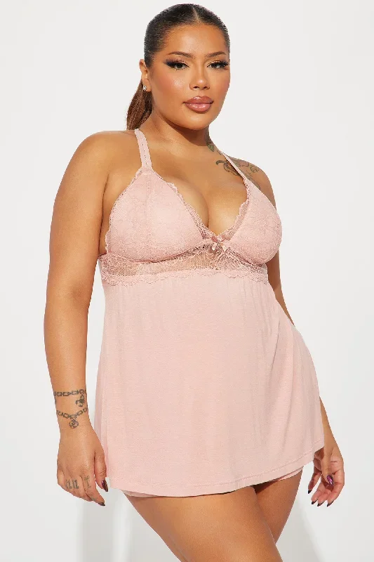 What A Dream PJ Short Set - Peach