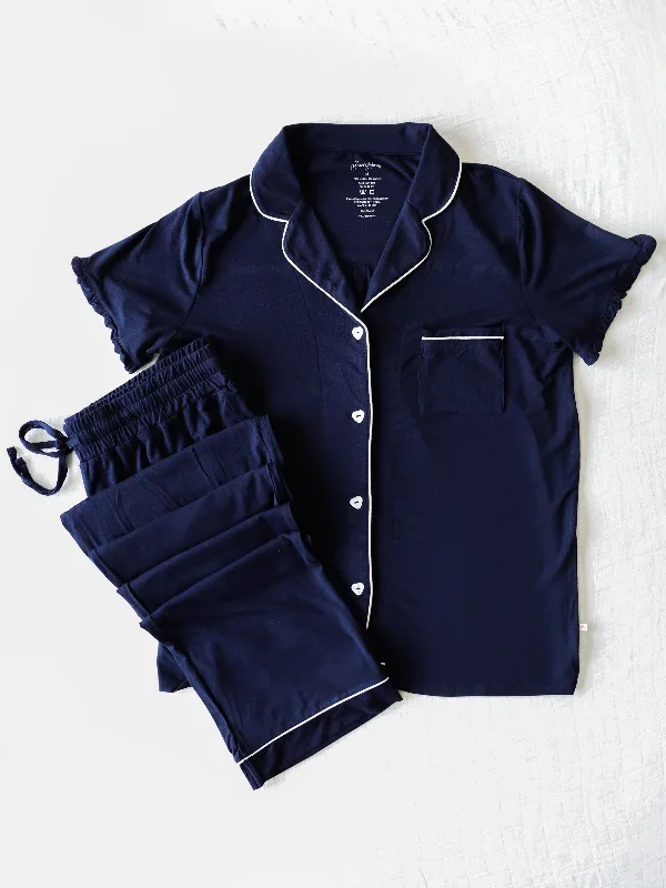 Women's Relaxed Pajama Set - Admiral Blue